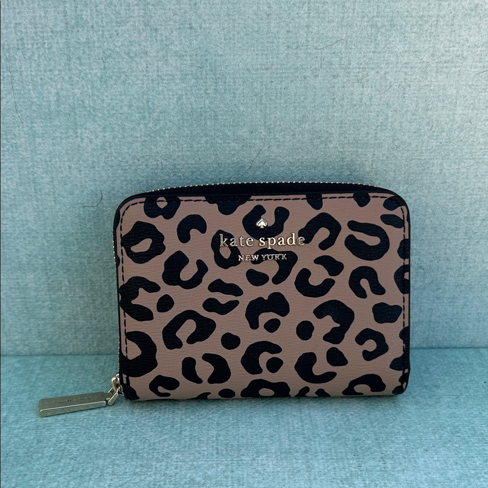 Kate Spade Black and Tan Animal Print Wallet